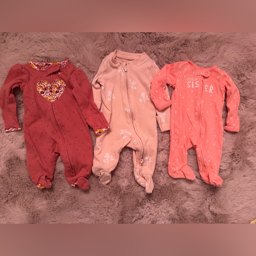 Kids One Piece Set - Pink and Peach